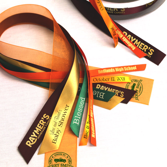 Make your holiday gift special with our favor print, end to end printing 100 yards roll ribbons.